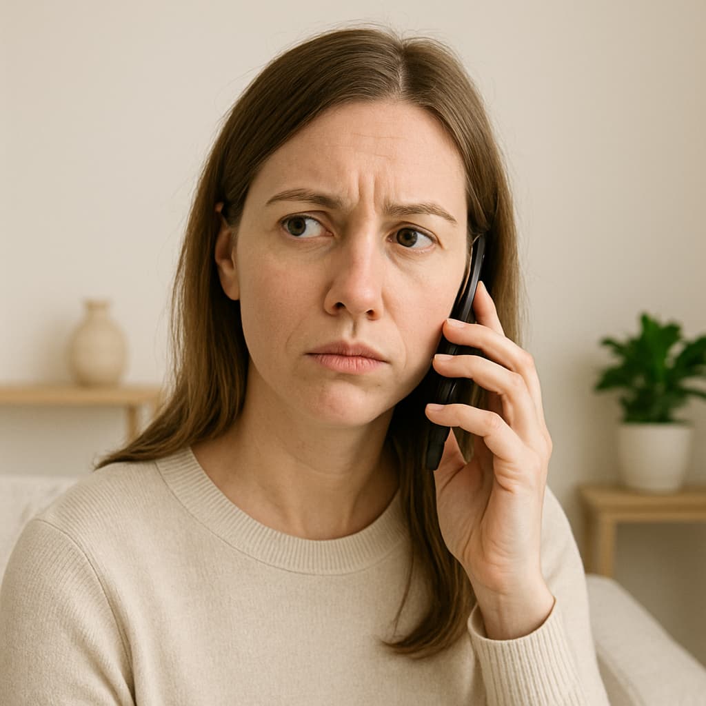 Mulher pensando, ilustrando a recuperação de senha